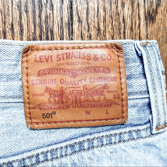 Levi’s 501 premium cut off high rise shorts sz25 - Picture 14 of 15